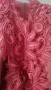 Рокля с голи рамена,в тъмно розово,с дантелена платка🍀❤XS,S,S/M❤🍀арт.4024, снимка 5