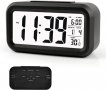Arespark 5,3" LCD цифров алармен часовник, температура, дата, нощна светлина, дрямка