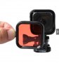 Филтър за подводно снимане за GoPro Hero 4/5 Session, С рамка, Жълт/Червен, снимка 6