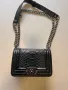 Черна дамска чантичка тип Chanel, снимка 1