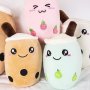 Сладка голяма плюшена възглавница Bubble Tea за деца, снимка 7