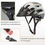 ROCKBROS Унисекс Интегриран универсален шлем за велосипед МТБ/сваляща се козирка + EPS, снимка 1
