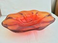  кристална  купа фруктиера цветно стъкло , снимка 1 - Антикварни и старинни предмети - 26820620