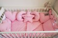 Спален розов бебешки комплект, снимка 1 - Спално бельо и завивки - 28243905