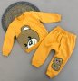 🐻 Плътен комплект Sweet Bears в жълто 🐻 3-6 м, 6-9 м, 9-12 м. , снимка 1 - Комплекти за бебе - 38541166