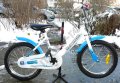 Детски велосипед 16” Reactor Foxy, стоманена рамка, контра, син/бял 