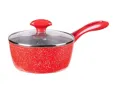 Касерола с капак Voltz, 18см. / 1.6л., Мраморно покритие, Индукция, Червен, снимка 5