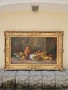 Изключителна огромна антикварна авторска майсторска картина масло върху платно , снимка 1