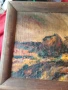 Стара маслена картина платно , снимка 5