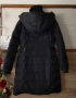 Дълго черно зимно яке с качулка гъши пух , снимка 6