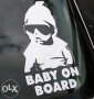 Стикер за кола " Бебе в колата " Baby on Board " стикери лепенка, снимка 1 - Аксесоари и консумативи - 35305627