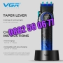 Безжична машинка за подстригване VGR 001, машинка за коса, снимка 4