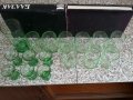 Чаши от зелено стъкло , снимка 8