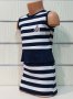 Нова детска моряшка рокличка с Пеплум и трансферен печат Котвичка, снимка 3